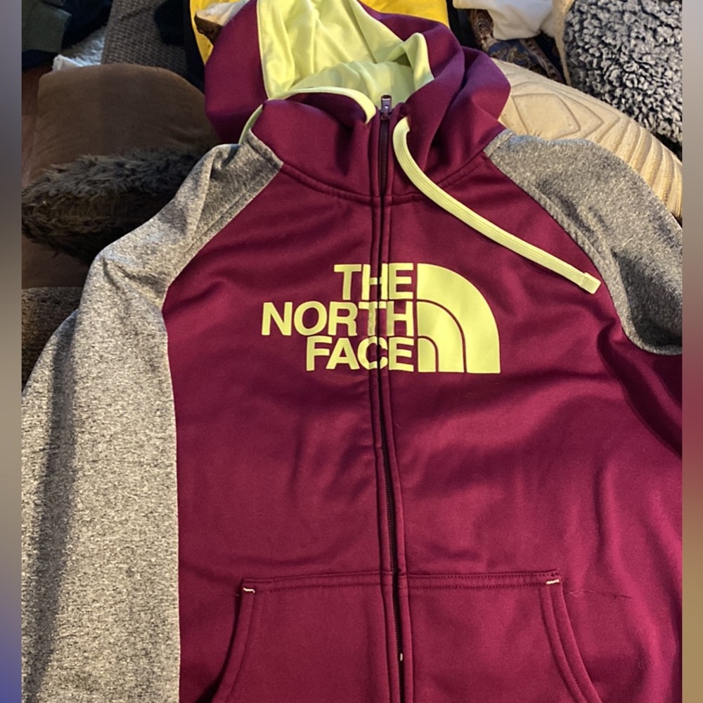 North face zip up hoodie